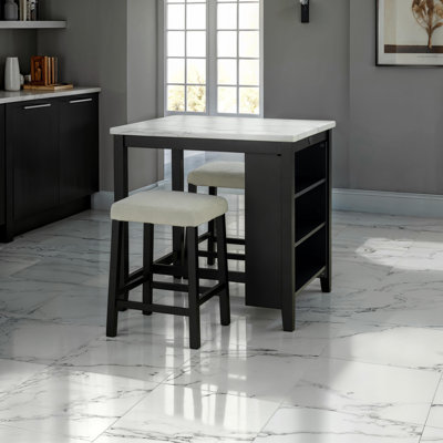 Brann 3-Piece Counter Height Dining Table Set by Lark Manor
