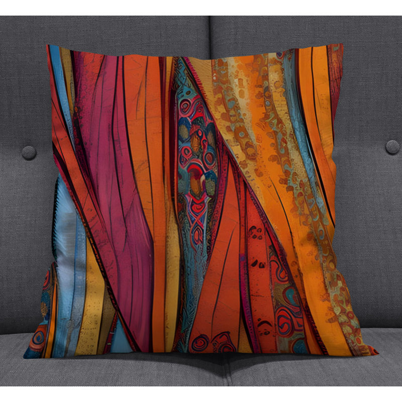 Coussin décoratif, Housse de coussin seulement - sans coussin, H 16 po x l 16 po