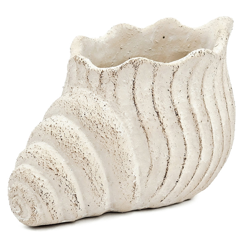 Pot à fleurs 11,5x7x7 pouces sable et ciment pour apporter une ambiance côtière à votre balcon de véranda