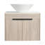 24 " Modern Design Float Bathroom Vanity With Ceramic Basin Set,  Wall Mounted White Oak Vanity  With Soft Close Door,Kd-Packing,Kd-Packing,2 Pieces Parcel-129754196