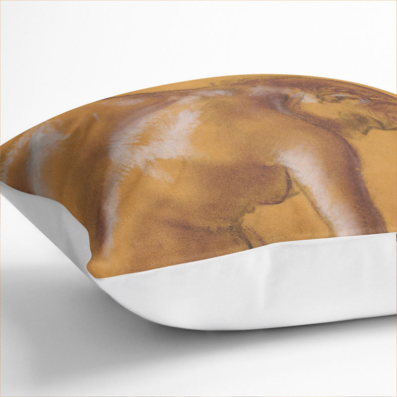 Study Of A Nude Woman Vol.3 Square Throw Cushion, White, 55cm H x 55cm W x 20cm D