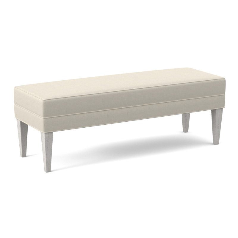 Banc rembourré Livery, Bisque, Galet Chartres