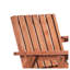 Banc de jardin Outsunny 152 cm (59,8 po) en bois avec table basse et trou pour parasol, finition orange, idéal pour la véranda, le bord de la piscine et le balcon.