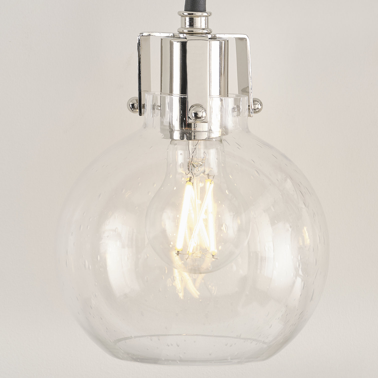Byrne 2-Light Vanity Light, Polished Nickel/Textured Black