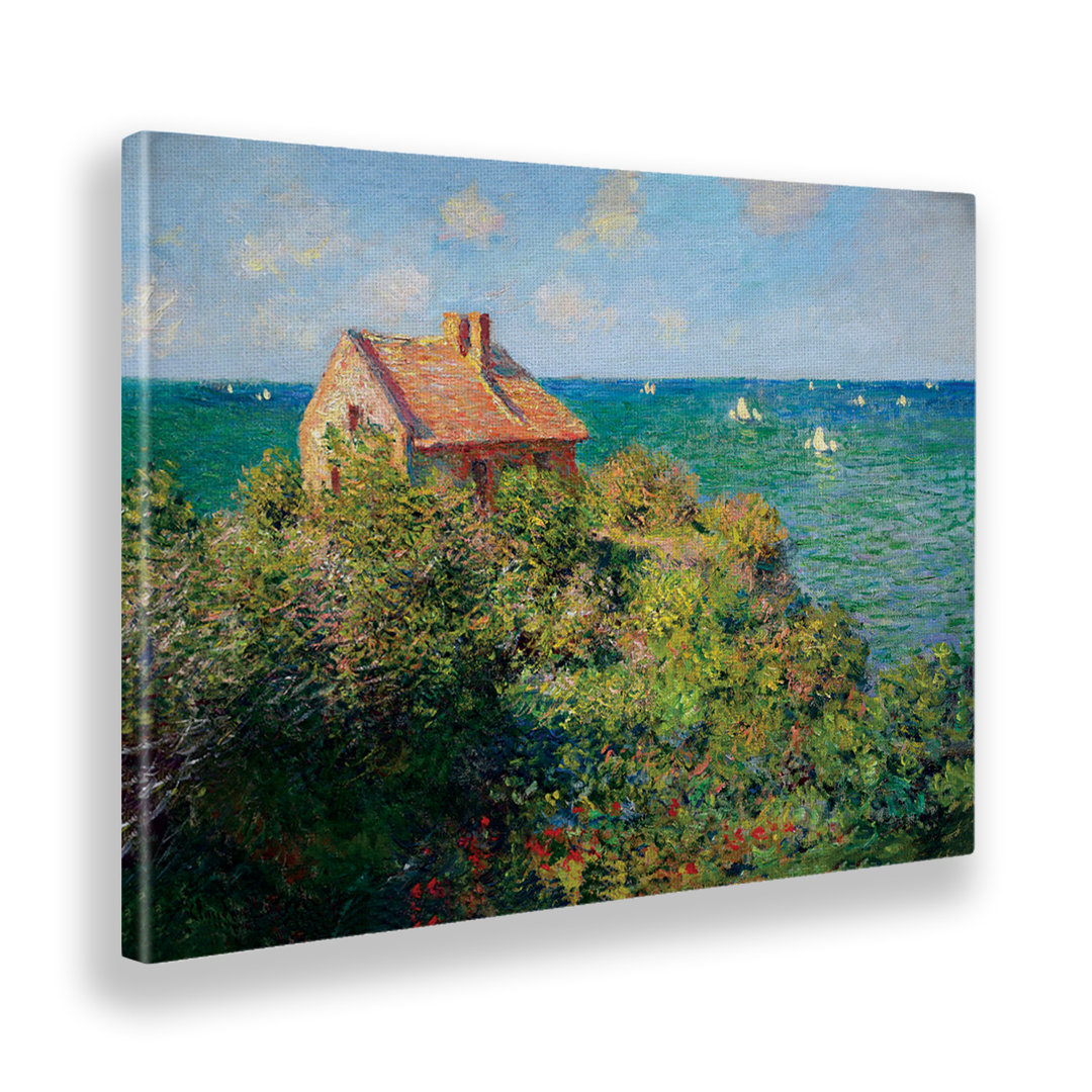 Wandbild Landhaus am Meer von Claude Monet