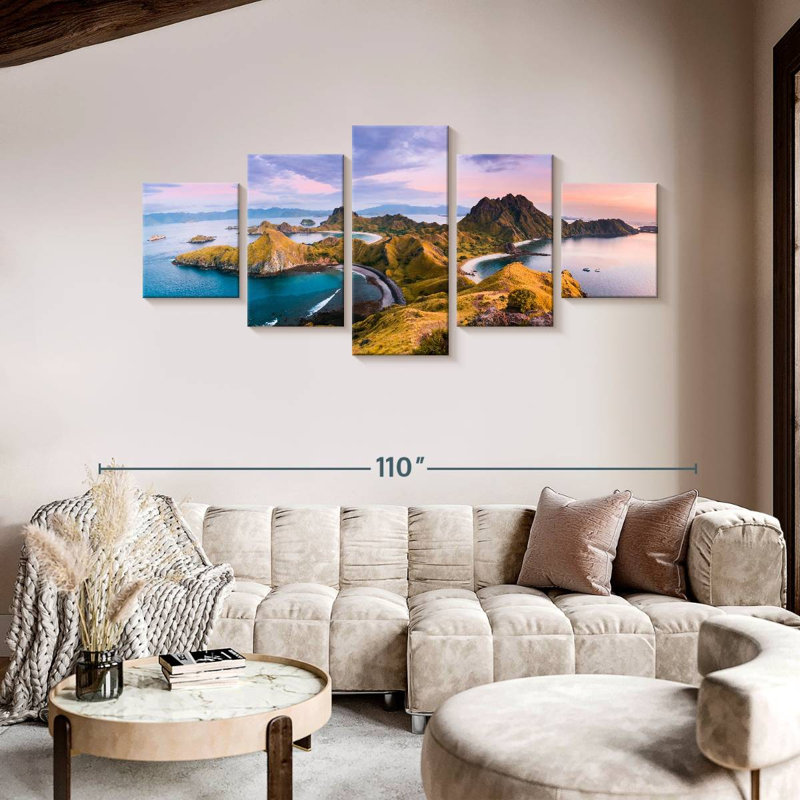 Komodo Island Azaline, 42" H x 92" W