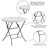 2.63-Foot Round Plastic Folding Table - Event Table