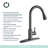 Pull Down Single Handle Kitchen Faucet with Accessories-59881648