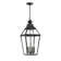 Jackson 4-Light Outdoor Hanging Lantern in Matte Black with Gold Highlights