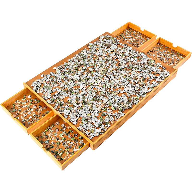 Tableau de casse-tête en bois