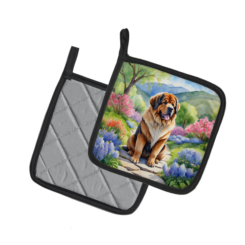 Caroline's Treasures Floral Polyester Potholder Set