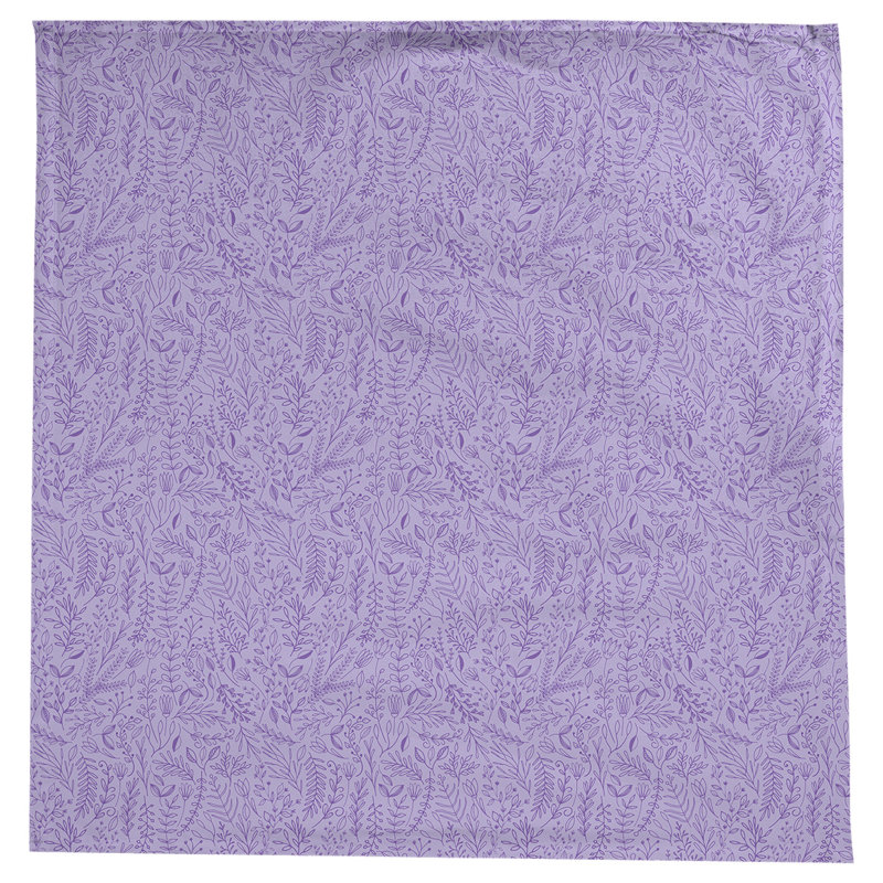 Leffel Ditsy Floral Pattern Tablecloth, Purple