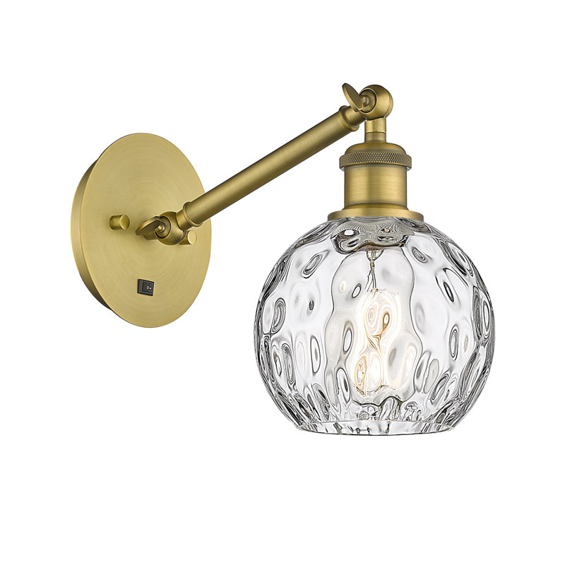 Shauna Armed Sconce, LED, Brushed Brass