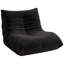 Fauteuil à billes, fauteuil surdimensionné confortable, canapé paresseux, canapé simple ergonomique avec tissu doux pour le salon, noir-187014201