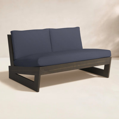 Louise 43" Acacia Patio Loveseat