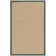 Nannette Handmade Medium Beige Berber with Green Cotton Border Area Rug