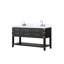 Ensemble de meuble-lavabo double P 22 po, comptoir en marbre de Carrare et robinet-8182188-8182191