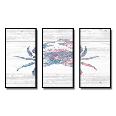 " Crab Ocean Life " 3 - Pieces