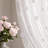 BCBG Rosette Sheer Window Curtains