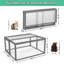 Poulailler portatif Coaxum, panneau solaire verrouillable-86128083