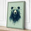 Bear in Abstraction Modern - Wrapped Canvas-171768045-171768055