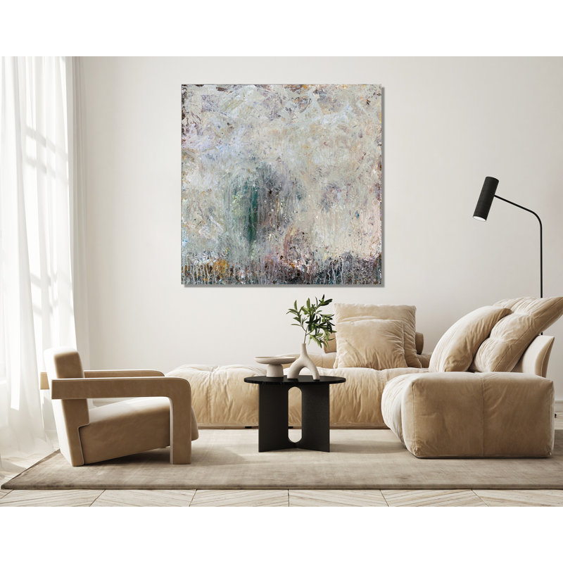 Tree In The Mist - Artist Enhanced Canvas Print, 20" H x 20" W x 1.75" D, White Framed Canvas