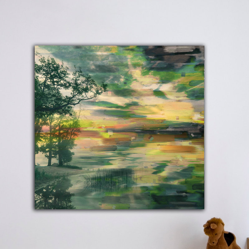 Arnfast «Lakeside Trees» par Parvez Taj - reproduction de photo sur toile, H 32 po x l 32 po