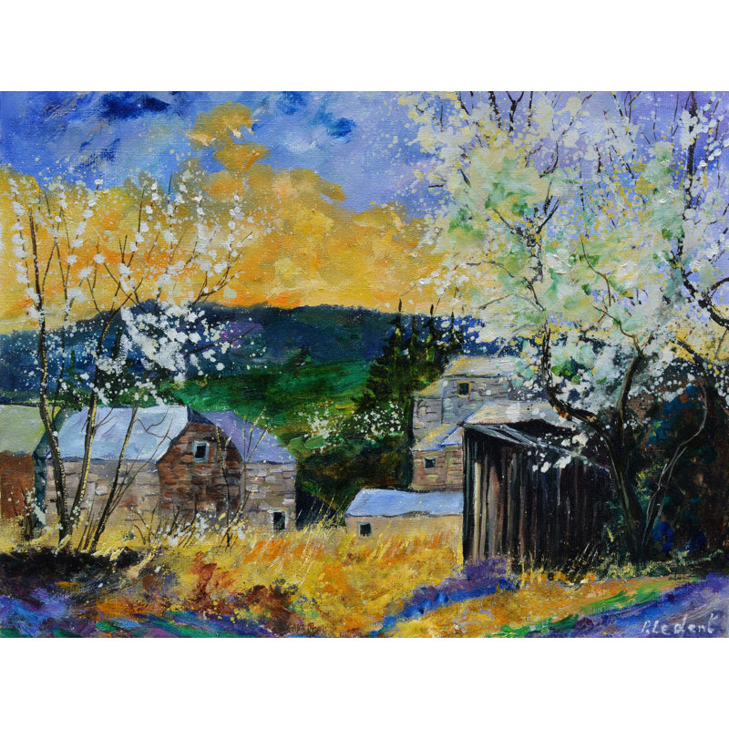 Printemps par Pol Ledent, H 17,25 po x l 21,25 po x P 0,875 po