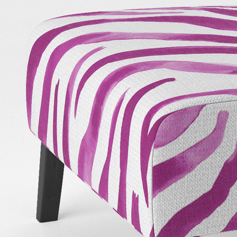 Fauteuil de chambre Zebra, Violet / blanc