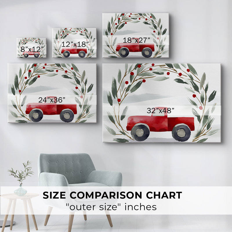 Christmas Holiday Arts - Toile tendue avec châssis, H 40 po x l 60 po