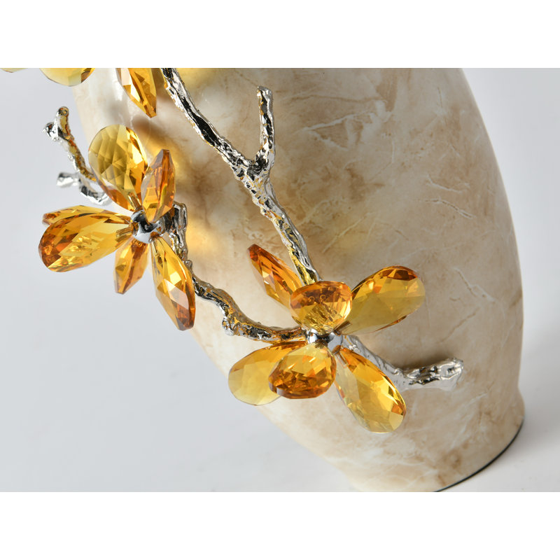 Golden Ember Blossom Vase                                                                            