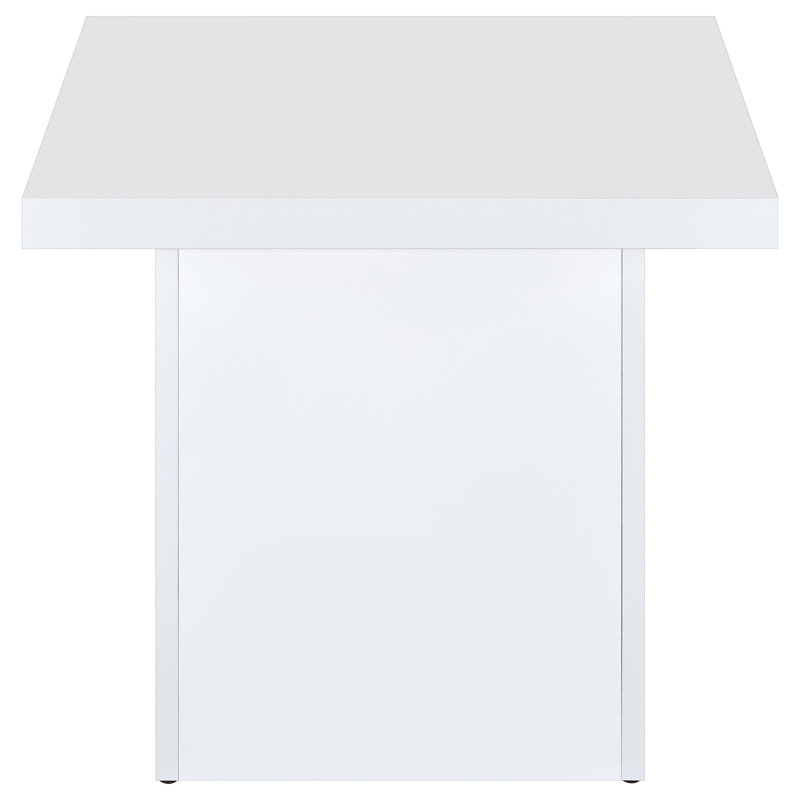 Table de bout carrée Varani, Blanc
