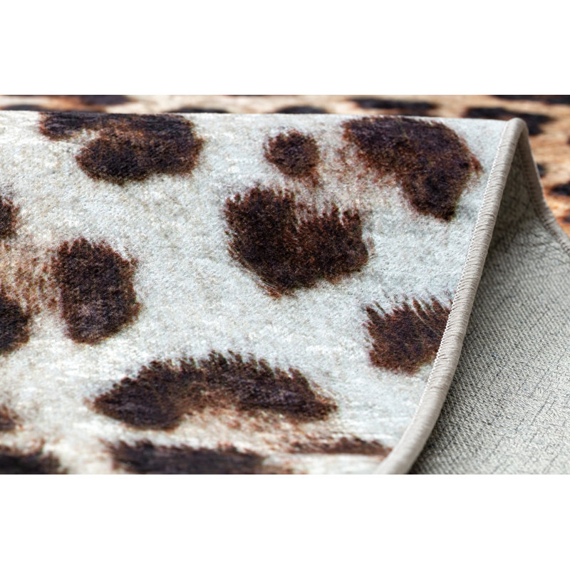 Roelof Animal Print Area Rug, Rectangular 80 x 150cm