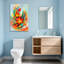 «Plants & Flowers Vibrant Floral», reproduction d'art sur toile