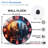 Modern City Skyline Wall Clock with LED Light(1) Art - 12'' Modern Glass Wall Clock