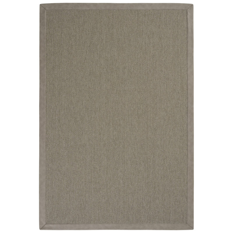 Tapis en cuir Salona Casa Border Sisal, Rectangle 5 pi 3 po x 8 pi 3 po