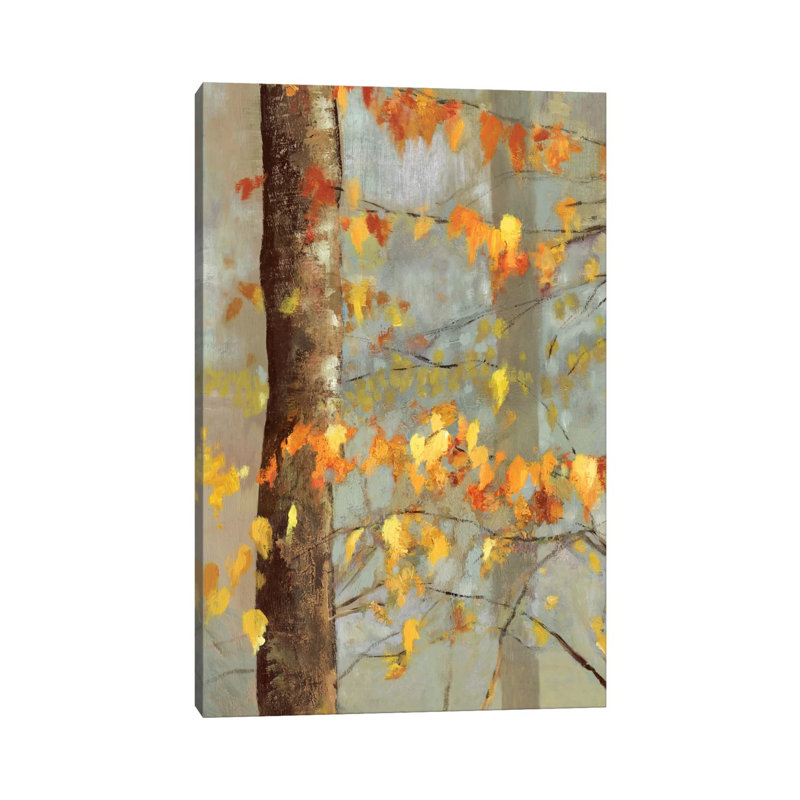 Golden Branches I 1 Piece Wrapped Canvas Painting, 66.04 cm H x 45.72 cm W x 3.175 cm D