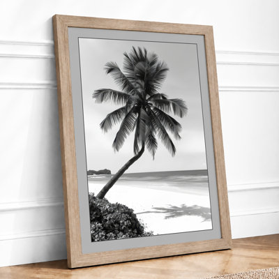 Leaning Palm Coastal - Print