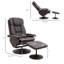 Fauteuil inclinable avec repose-pieds HOMcom