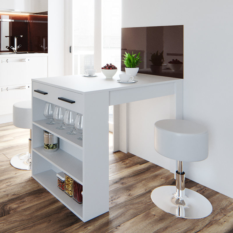 Karlye 67cm Bar Set, White