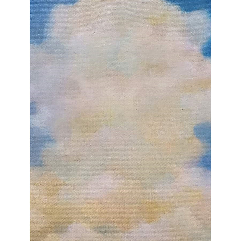 Belle journée nuageuse | Huile sur toile | Par Anindita Dey