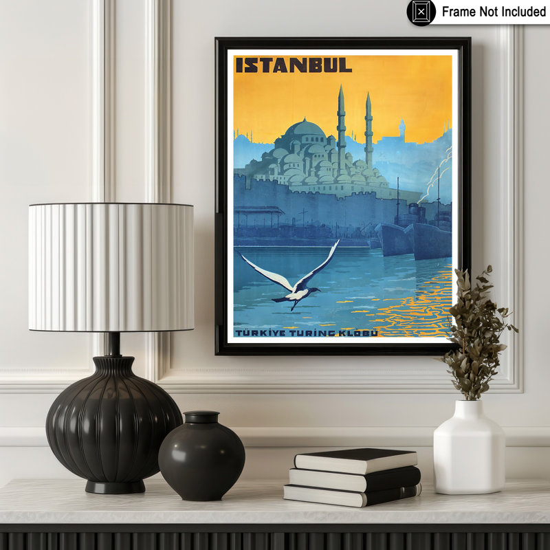 Istanbul, Cadre noir, Affiche, H 08 po x l 10 po