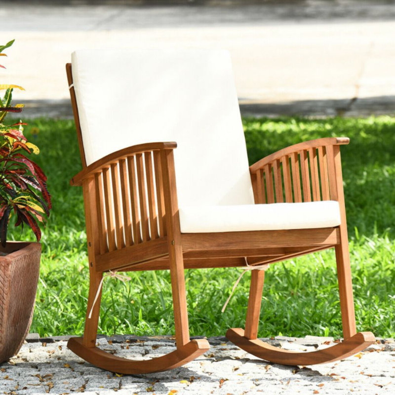 Chaise de jardin en bois Grindstaff