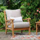 Brunswick Teak 2 - Person Patio Conversation Sets with Cushions