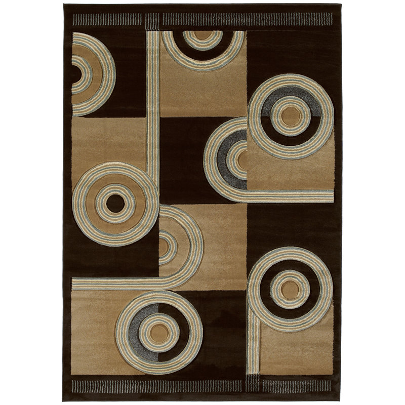 Tapis rectangulaire en polypropylène tissé à la machine Batichon, Rectangle 5 pi 3 po x 7 pi 6 po
