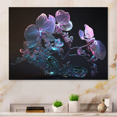 «Blossoming White Orchid», reproduction sur toile