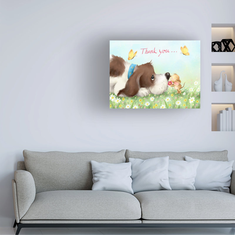 Art sur toile de Jean Jean Mouse, H 14 po x l 19 po