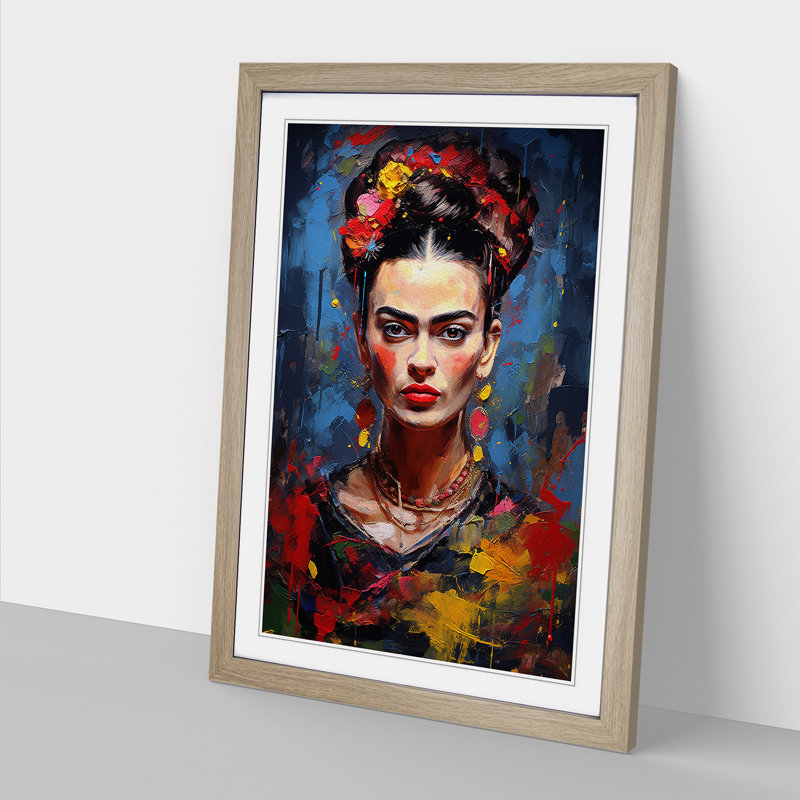 Single Picture Frame Print on Wood, 46cm H x 34cm W, Oak Framed