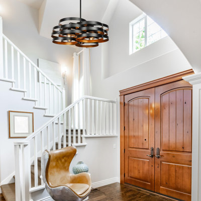 6-Light Modern Farmhouse Chandeliers for Dining Room