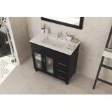Nova 35.83'' Single Bathroom Vanity with Ceramic Top